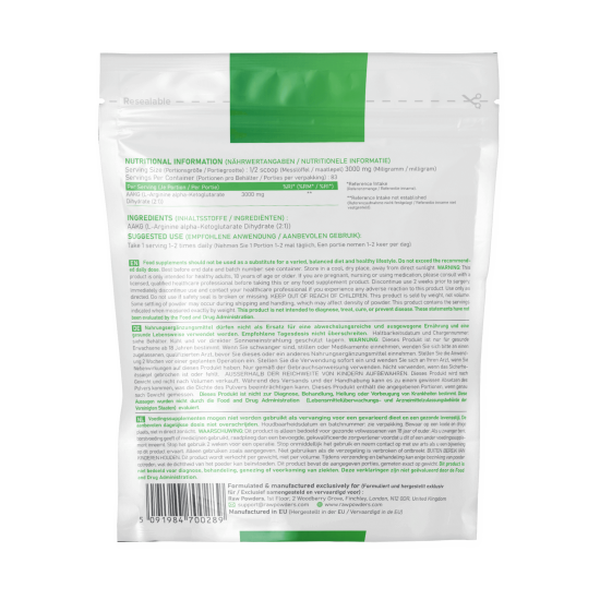 L-Arginine Alpha - Ketoglutarate (AAKG) Powder 250 grams L-Arginine Alpha - Ketoglutarate (AAKG) Powder 250 grams