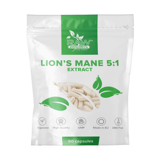 Lion's Mane 5:1 Extract 500 mg. 90 Capsules