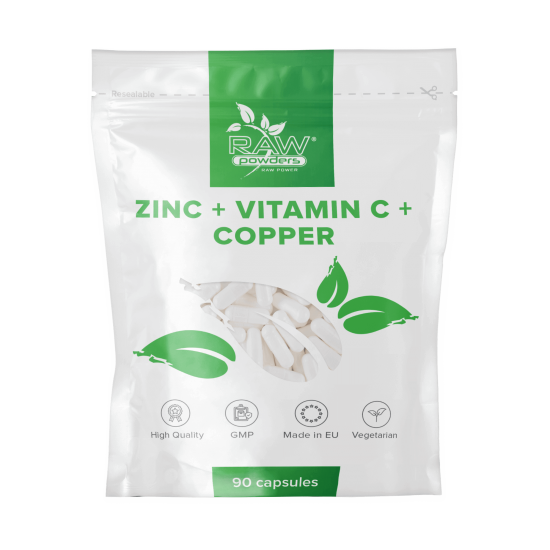 Zinc + Vitamin C + Copper 90 capsules