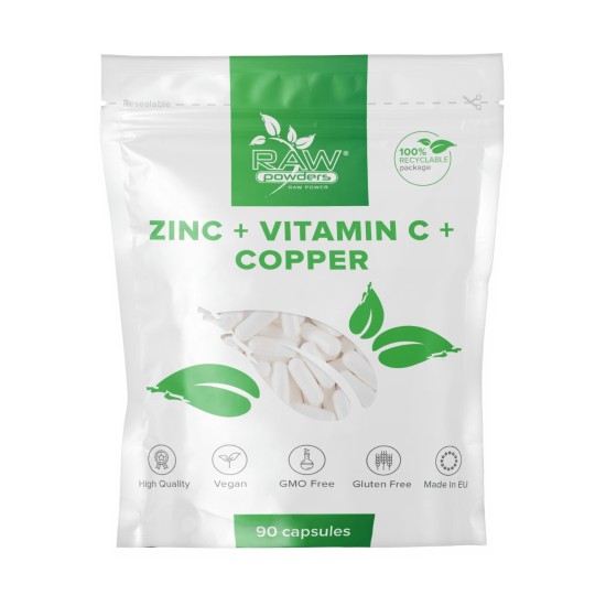 Zinc + Vitamin C + Copper 90 capsules